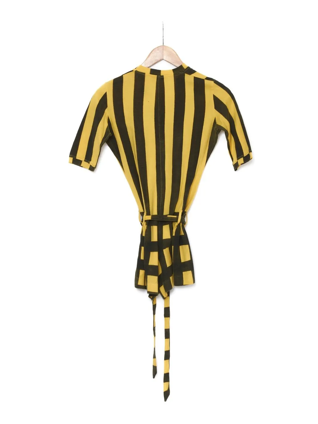 1970s Livio de Simone black and yellow onesie