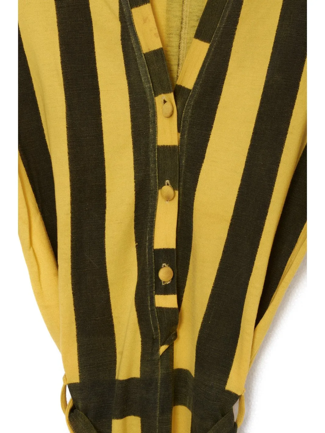 1970s Livio de Simone black and yellow onesie