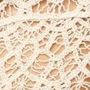 1970s Vintage Style Beige Crochet Top