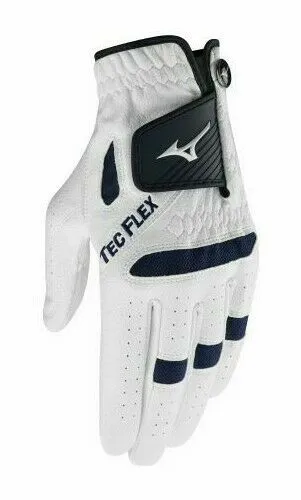 (3 Pack) Mizuno Men's Tec Flex Soft Golf Glove LH/RH White/Black