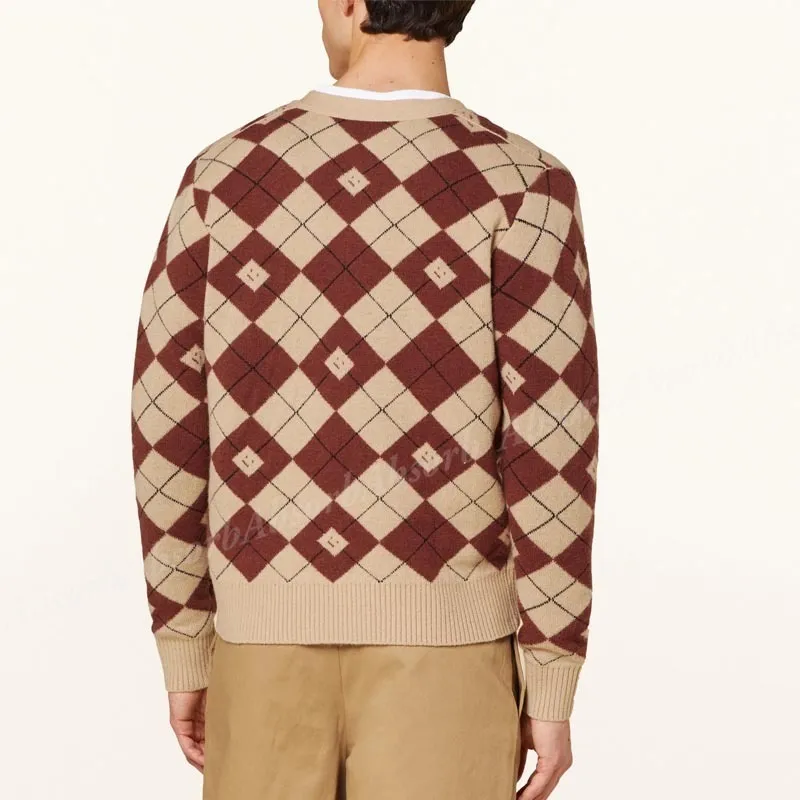 Acne Studios  |Argile Other Plaid Patterns Wool Designers Cardigans