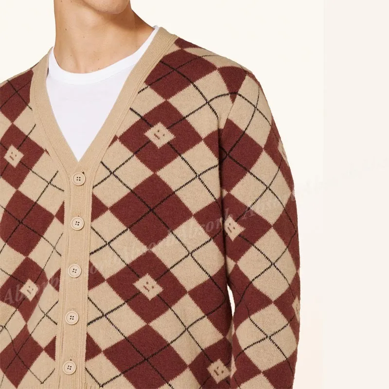 Acne Studios  |Argile Other Plaid Patterns Wool Designers Cardigans