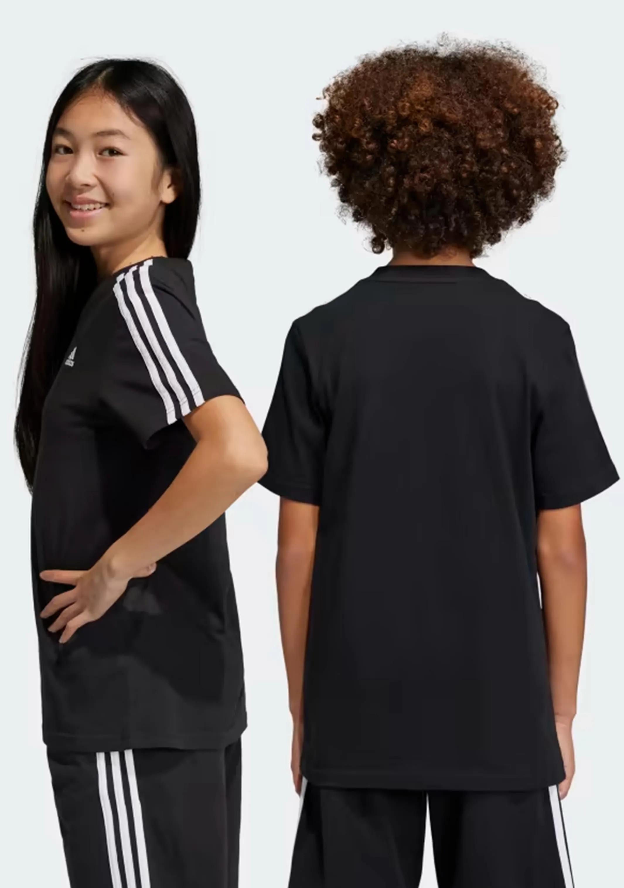 Adidas Kids  Essentials 3-Stripes Cotton Tee  HR6330