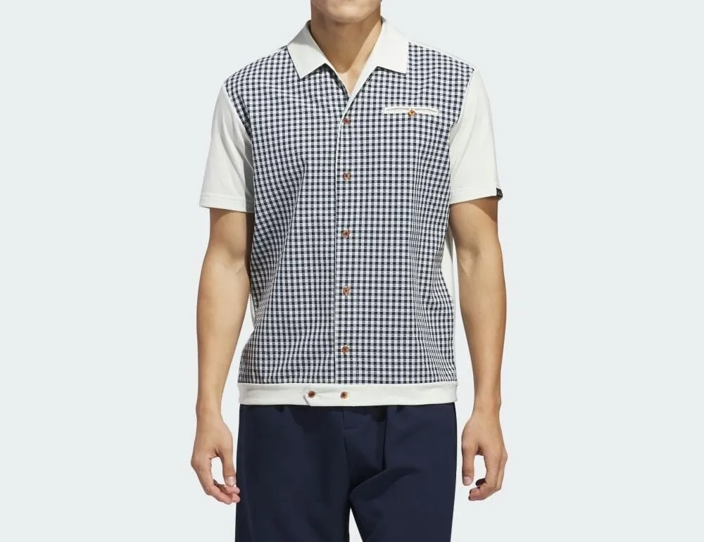 adidas  |Other Plaid Patterns Collaboration Cotton Short Sleeves Logo