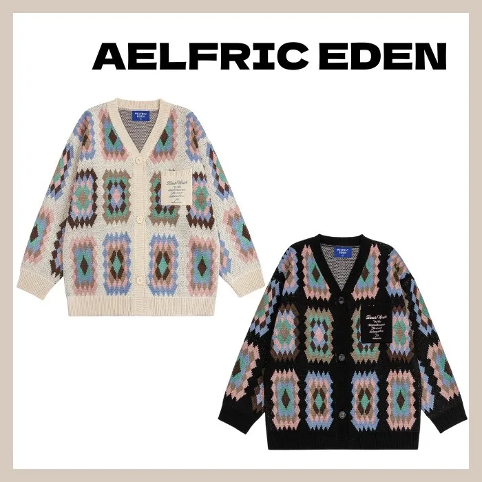 Aelfric Eden  |Other Plaid Patterns Unisex Oversized Cardigans