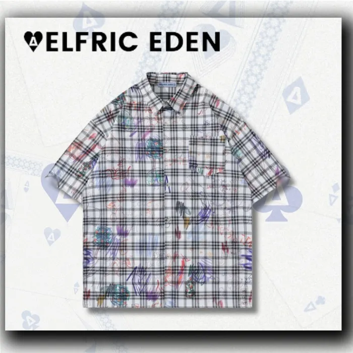 Aelfric Eden  |Other Plaid Patterns Unisex Short Sleeves Shirts