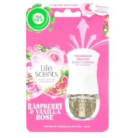 Air Wick Diffuseur de désodorisant et recharge Framboise & Vanille Rose