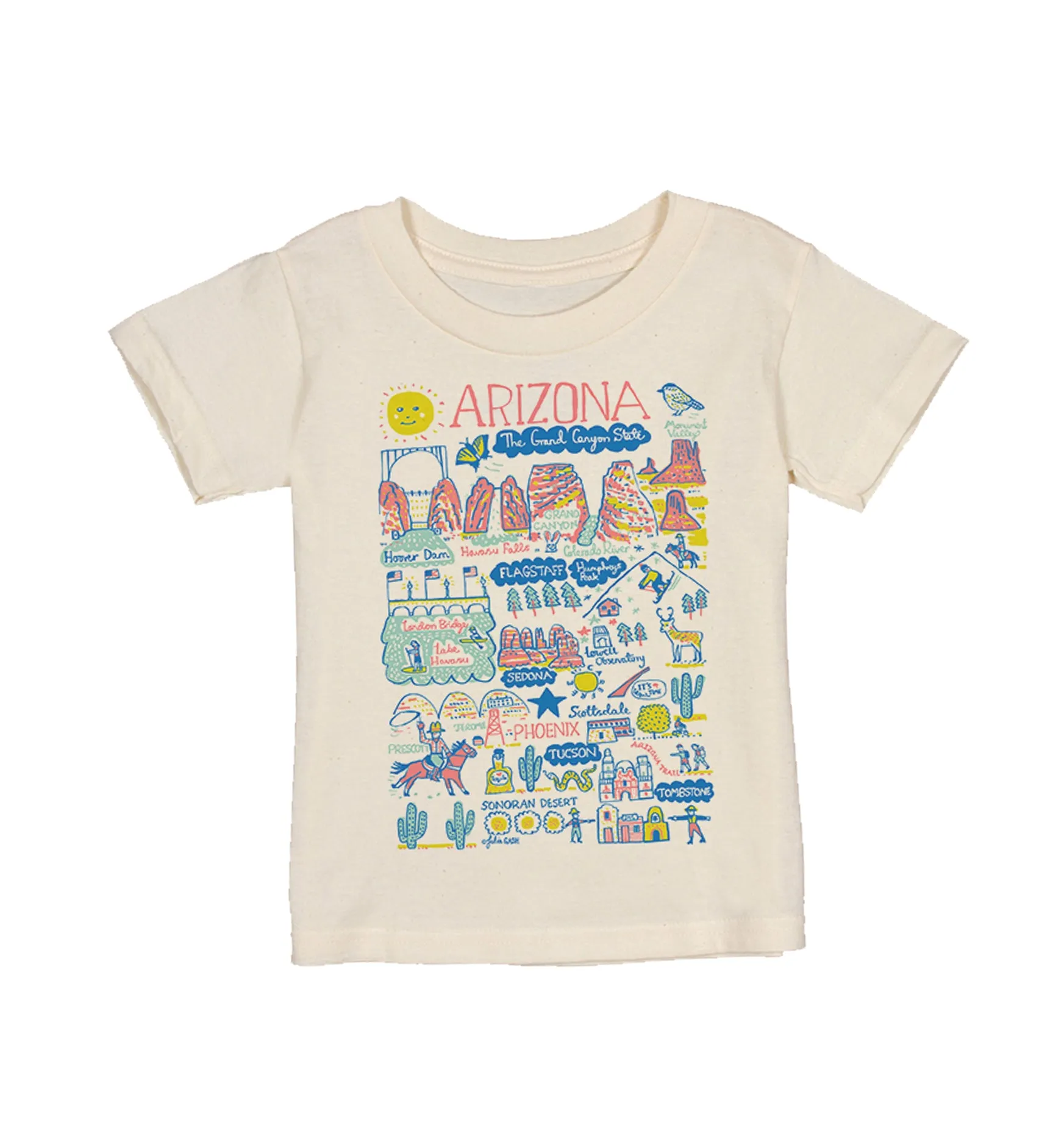 Arizona Map Organic Onesie & Tee