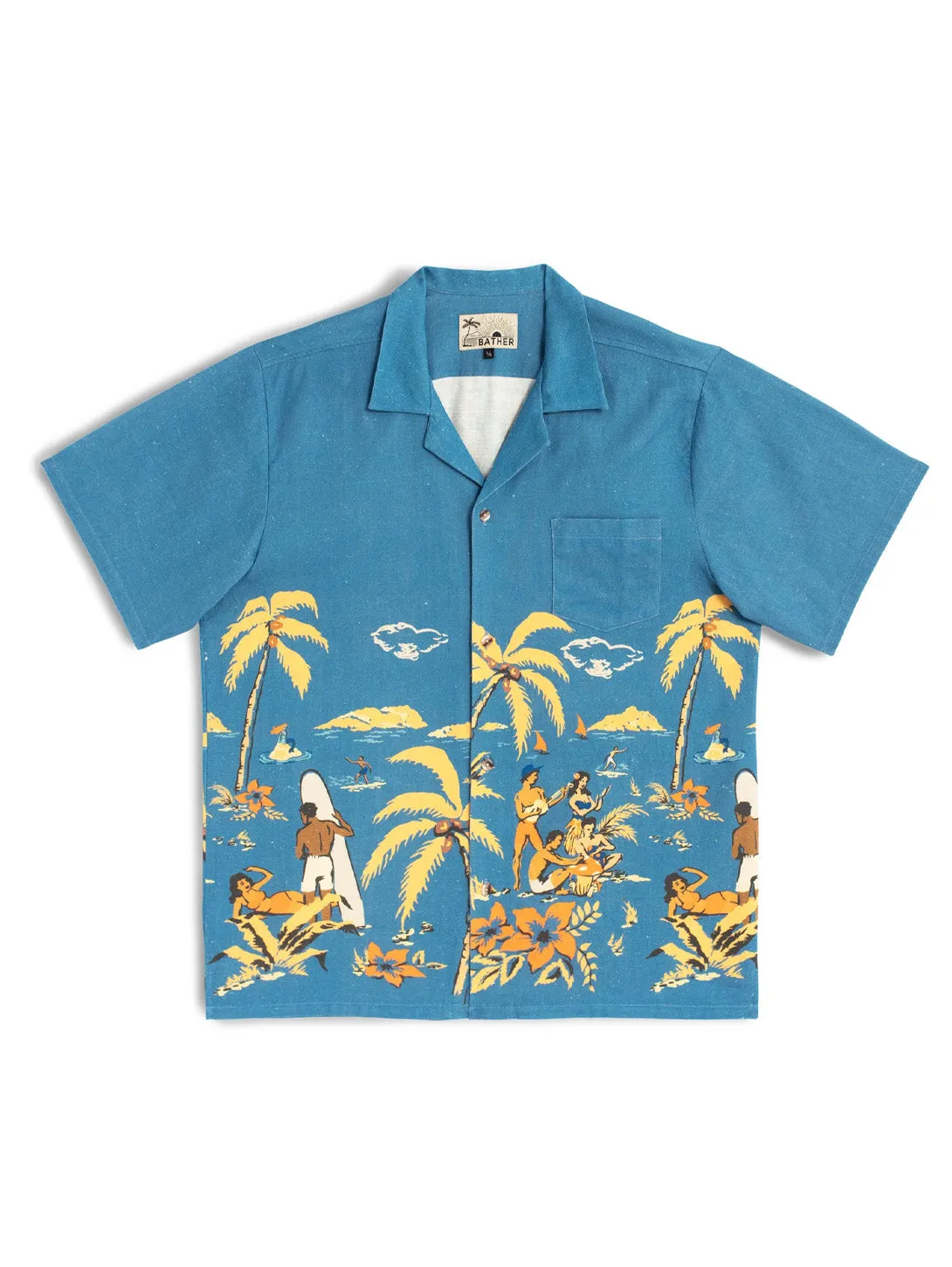 Baltic Trippin' Beach Camp Shirt - Blue