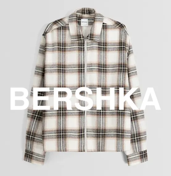 Bershka  |Other Plaid Patterns Wool Shirts