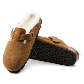 Birkenstock Boston Shearling Mink Suede