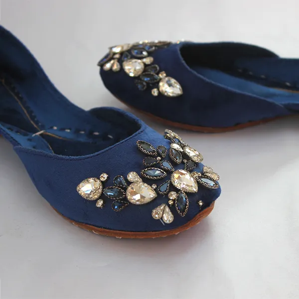 Blue Fancy & Stylish Khussa for women