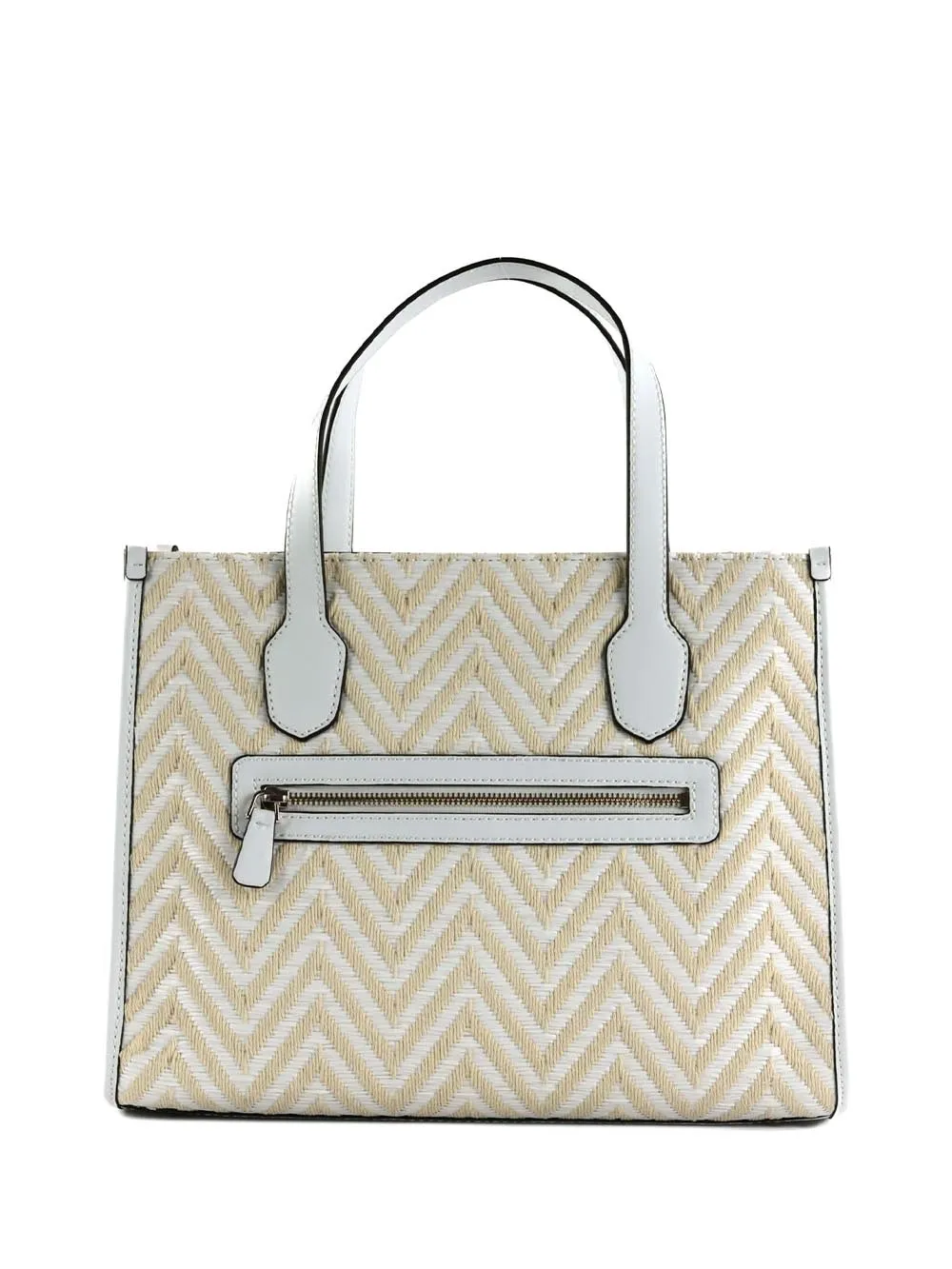 Borsa a Mano Bianco/Beige