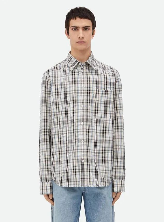 BOTTEGA VENETA  |Other Plaid Patterns Cotton Shirts