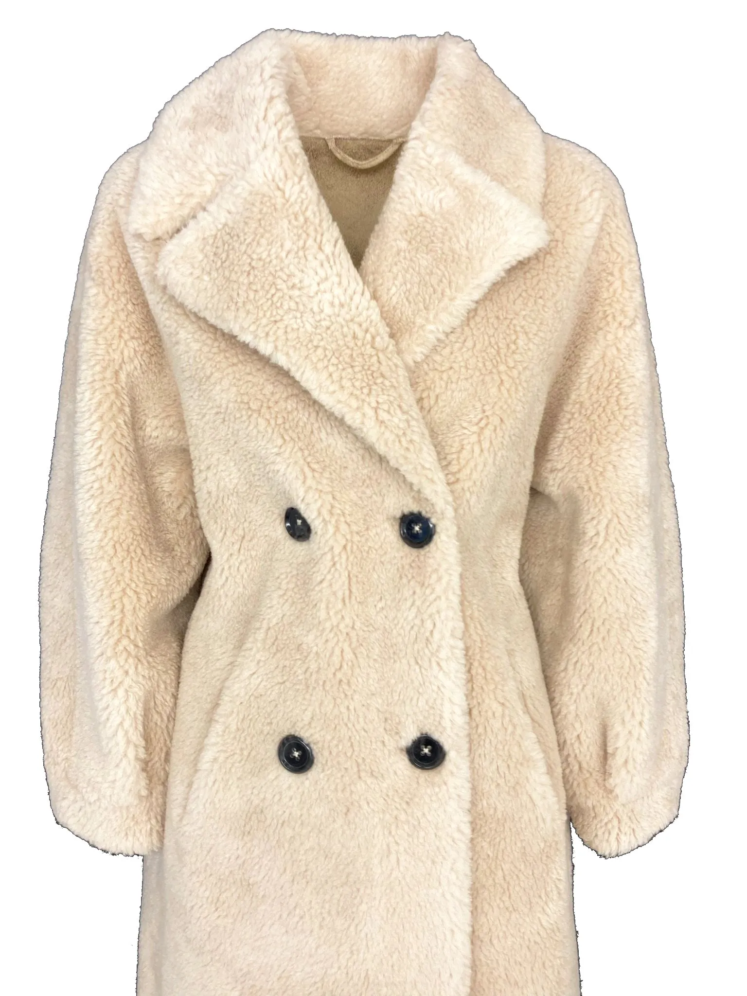 CAPPOTTO TEDDY DOPPIOPETTO BEIGE