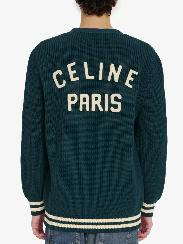 CELINE  |Unisex Logo Luxury Cardigans