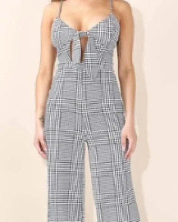 Check Me Out Plaid Jumpsuit