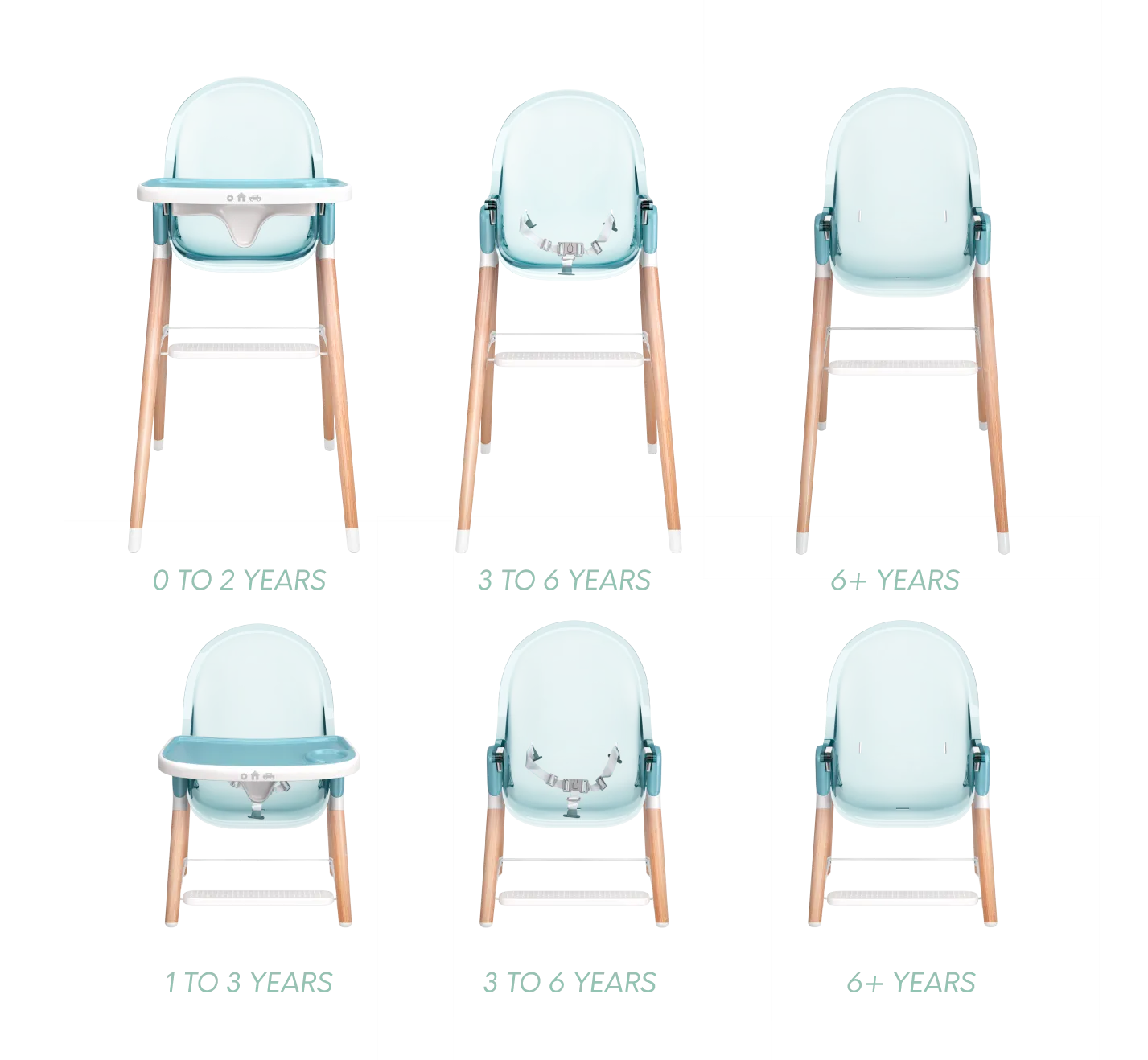 Children of Design 6 in 1 Deluxe High Chair