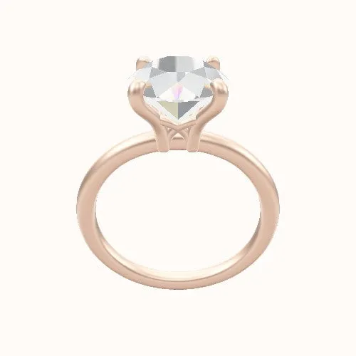 Classic Solitaire Engagement Ring With X Gallery Head