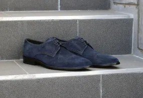 Corrente Suede Lace-Up Oxford Navy