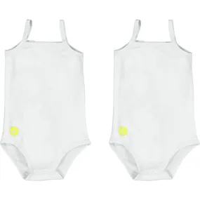 DOTT Child Baby Boy Sleeveless Onesie Set, White