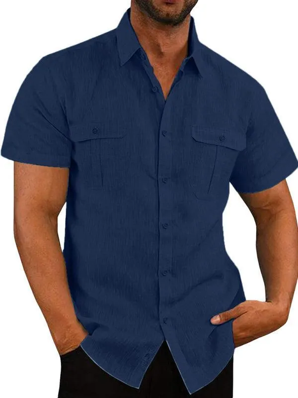 Double-Pocket Summer Shirt for Men