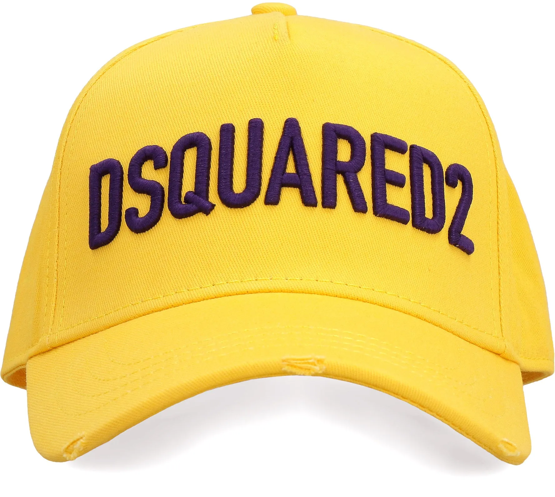 Dsquared2 Logo Embroidered Distressed Baseball Cap