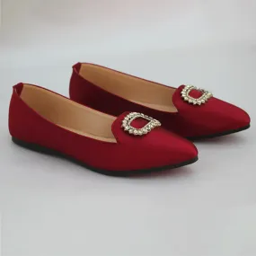 Fancy & Stylish Maroon Pumps for women