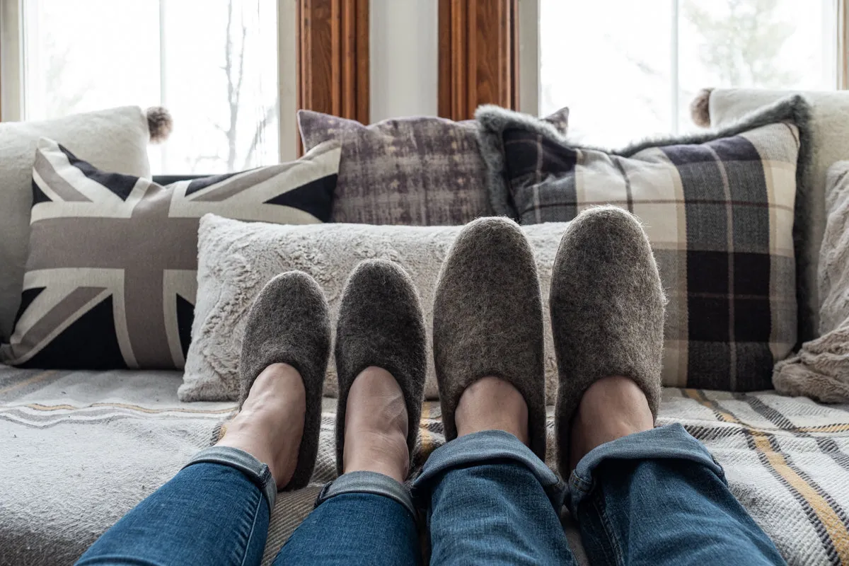 Felt Slip-On Slippers for Men & Women