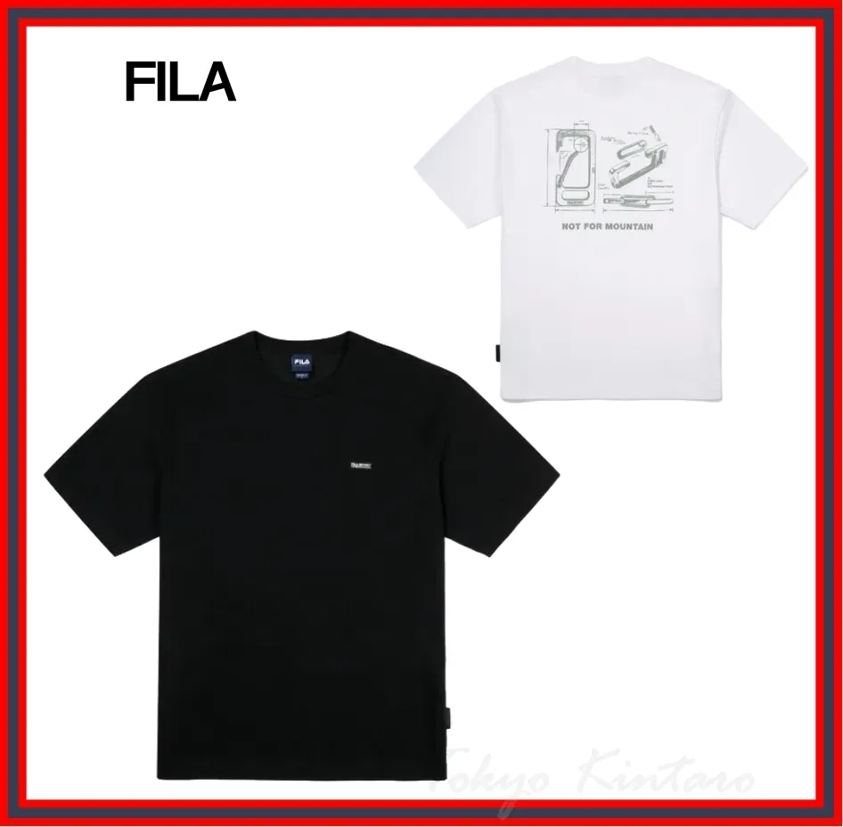 FILA  |Unisex Cotton Logo T-Shirts