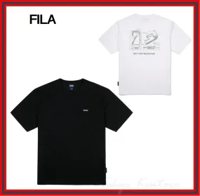 FILA  |Unisex Cotton Logo T-Shirts