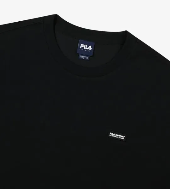 FILA  |Unisex Cotton Logo T-Shirts