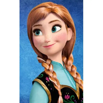 Frozen Anna Princess wig cosplay accessory