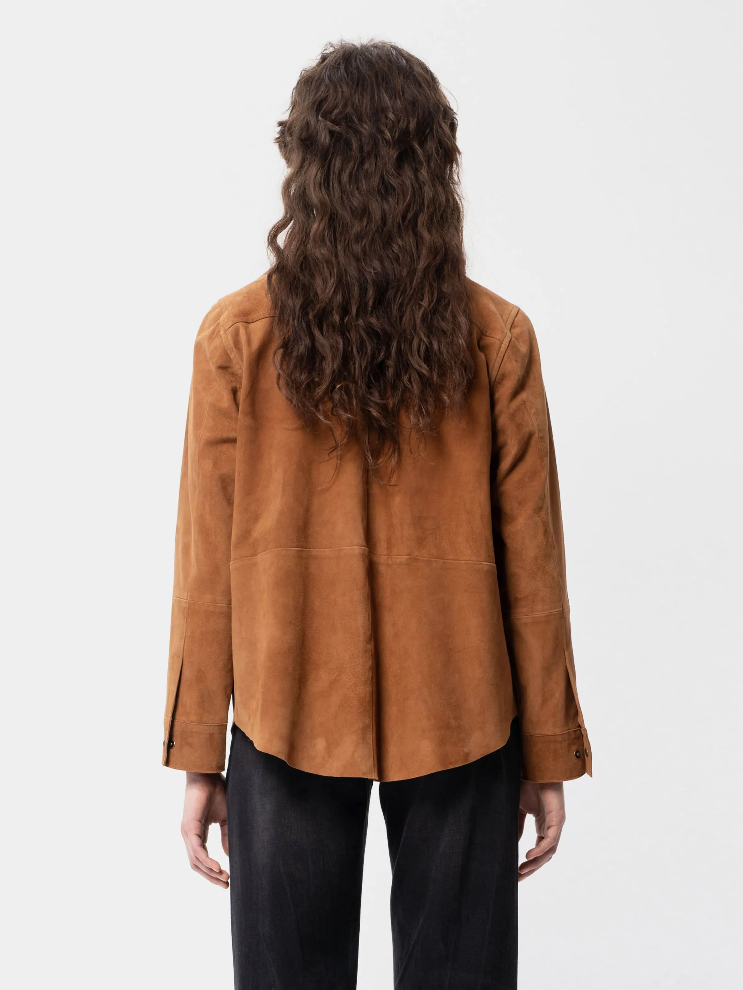 Gabriella Suede Shirt Cinnamon