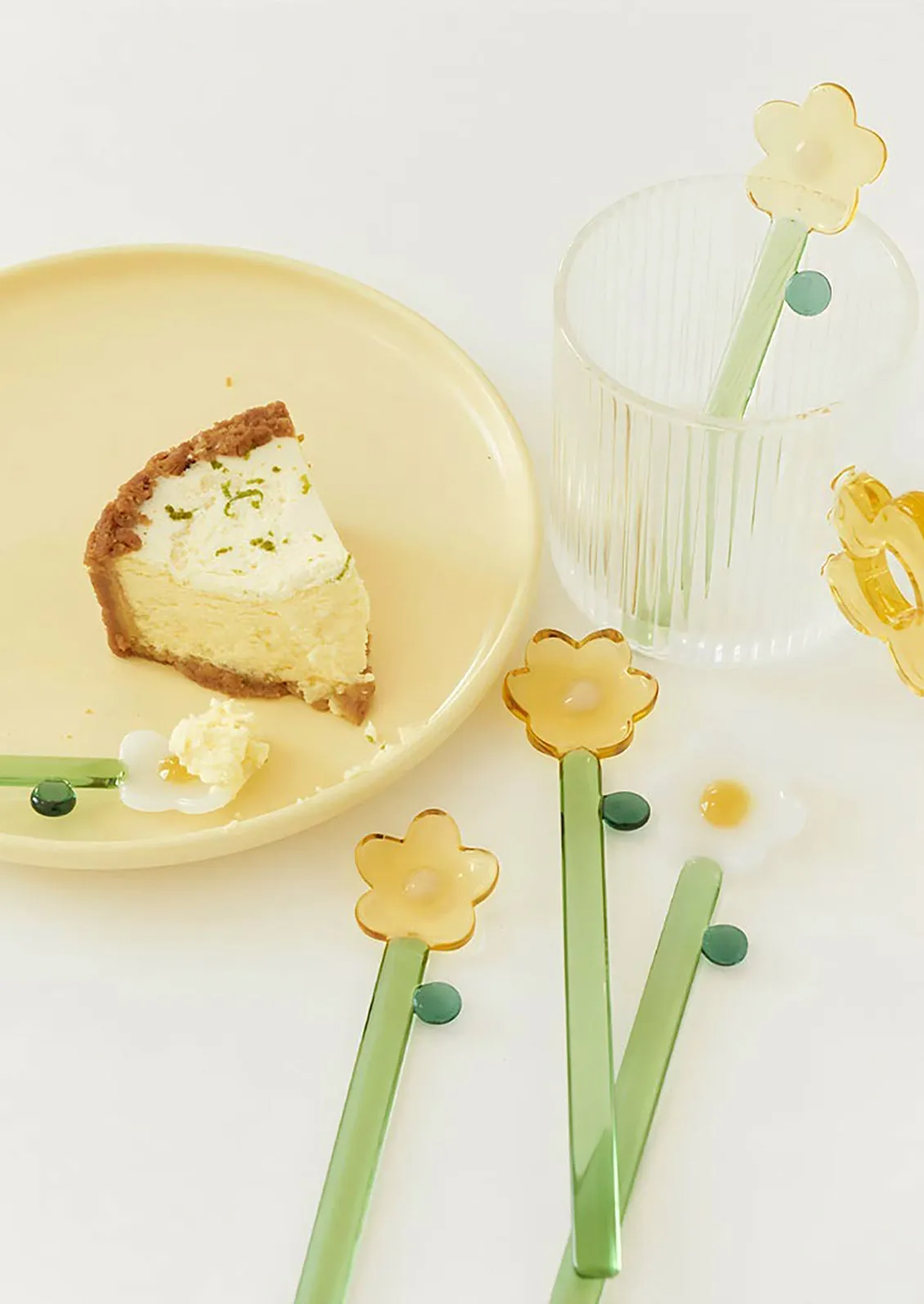 Glass Flower Spoon