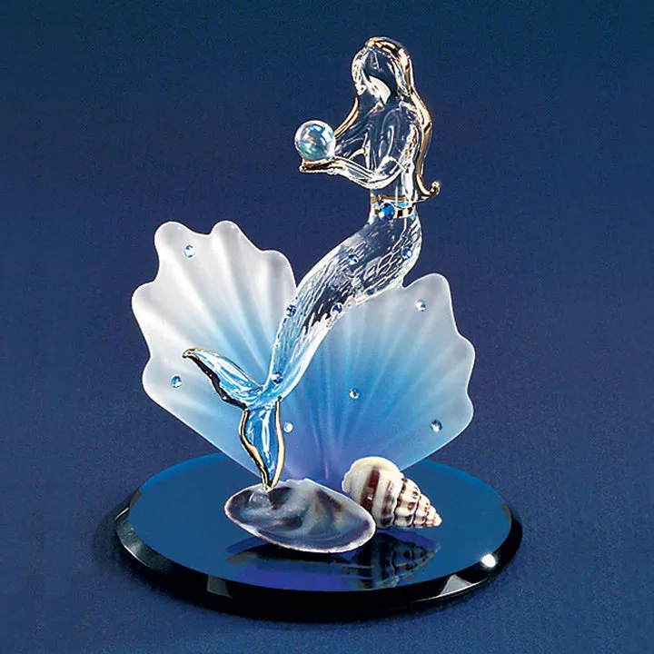 Glass Mermaid Figurine