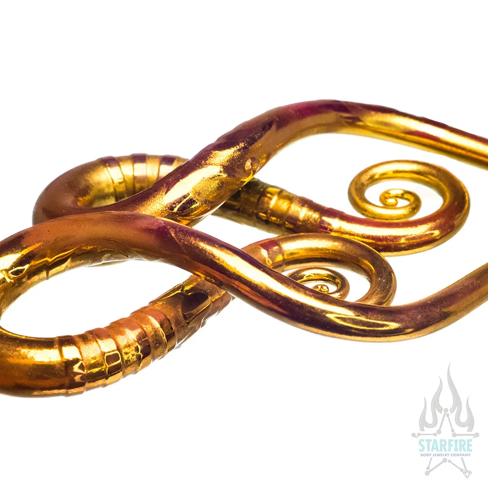 Glass Squids - Carved Gold