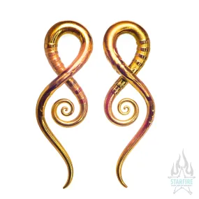 Glass Squids - Carved Gold