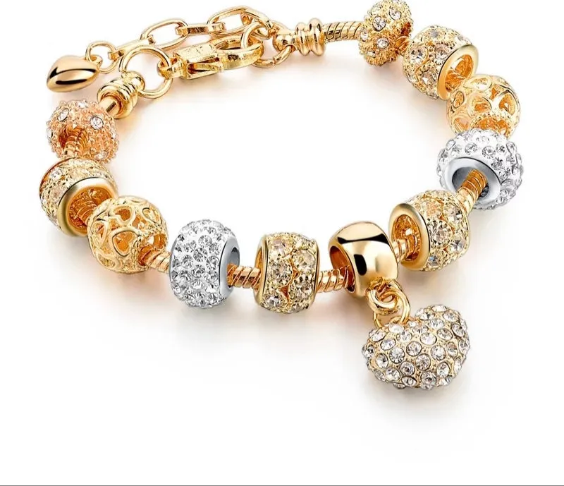 Gold Plated Charm Bracelet for Women