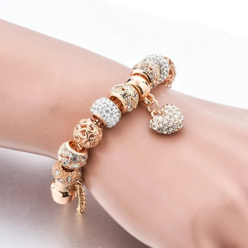 Gold Plated Charm Bracelet for Women