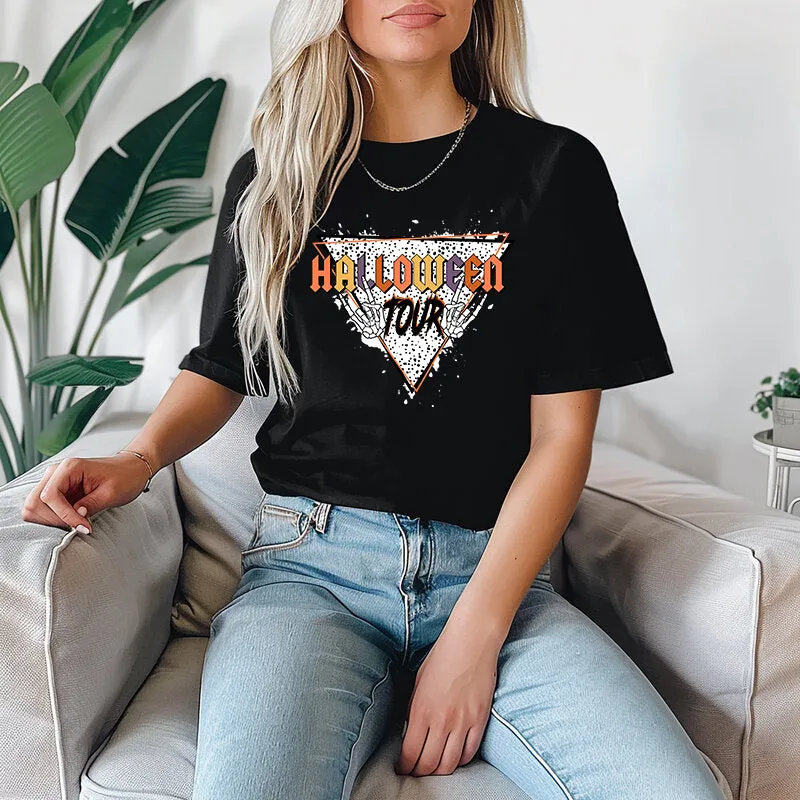 Halloween Tour T Shirt for Women