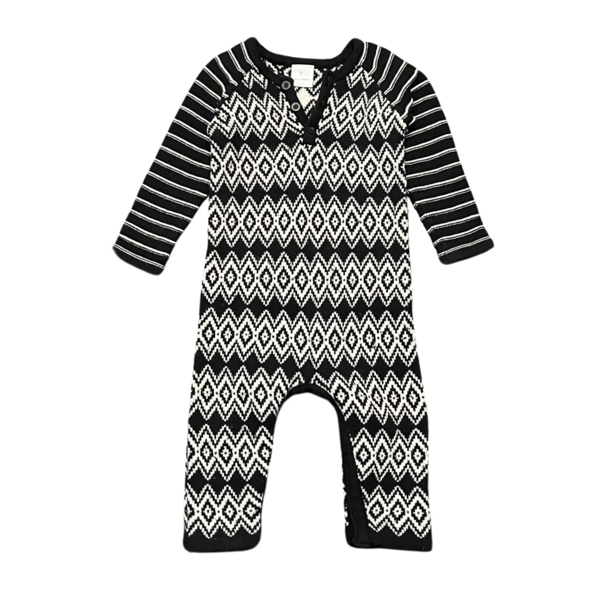 Hanna Andersson Black Knit Onesie