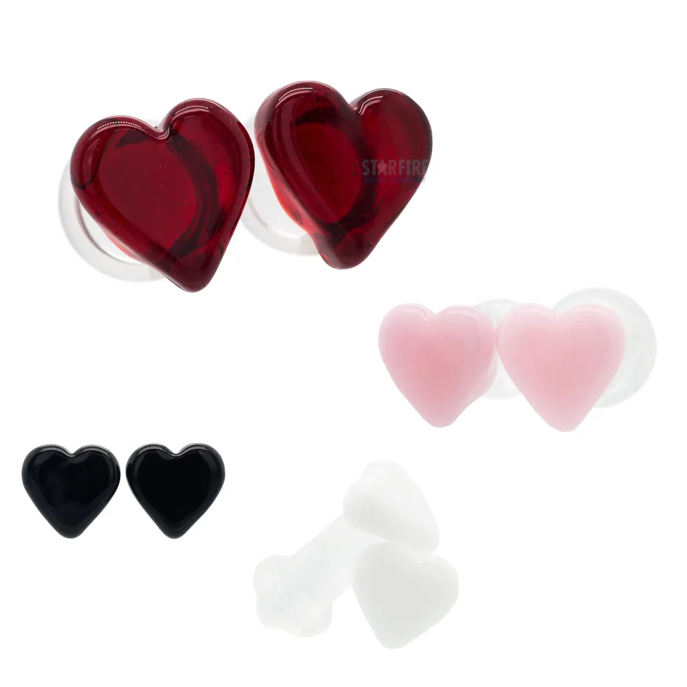 Heart Glass Plugs