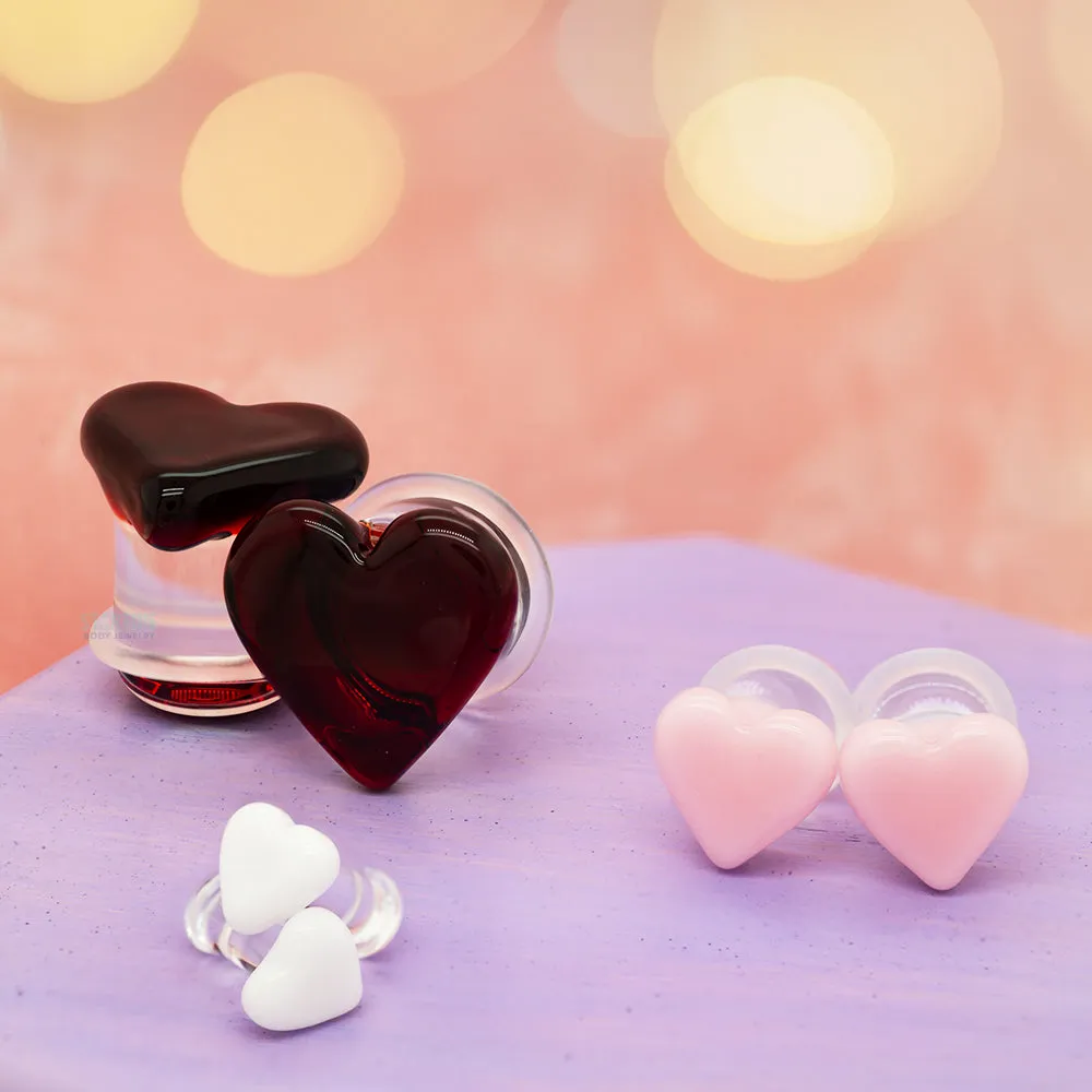 Heart Glass Plugs