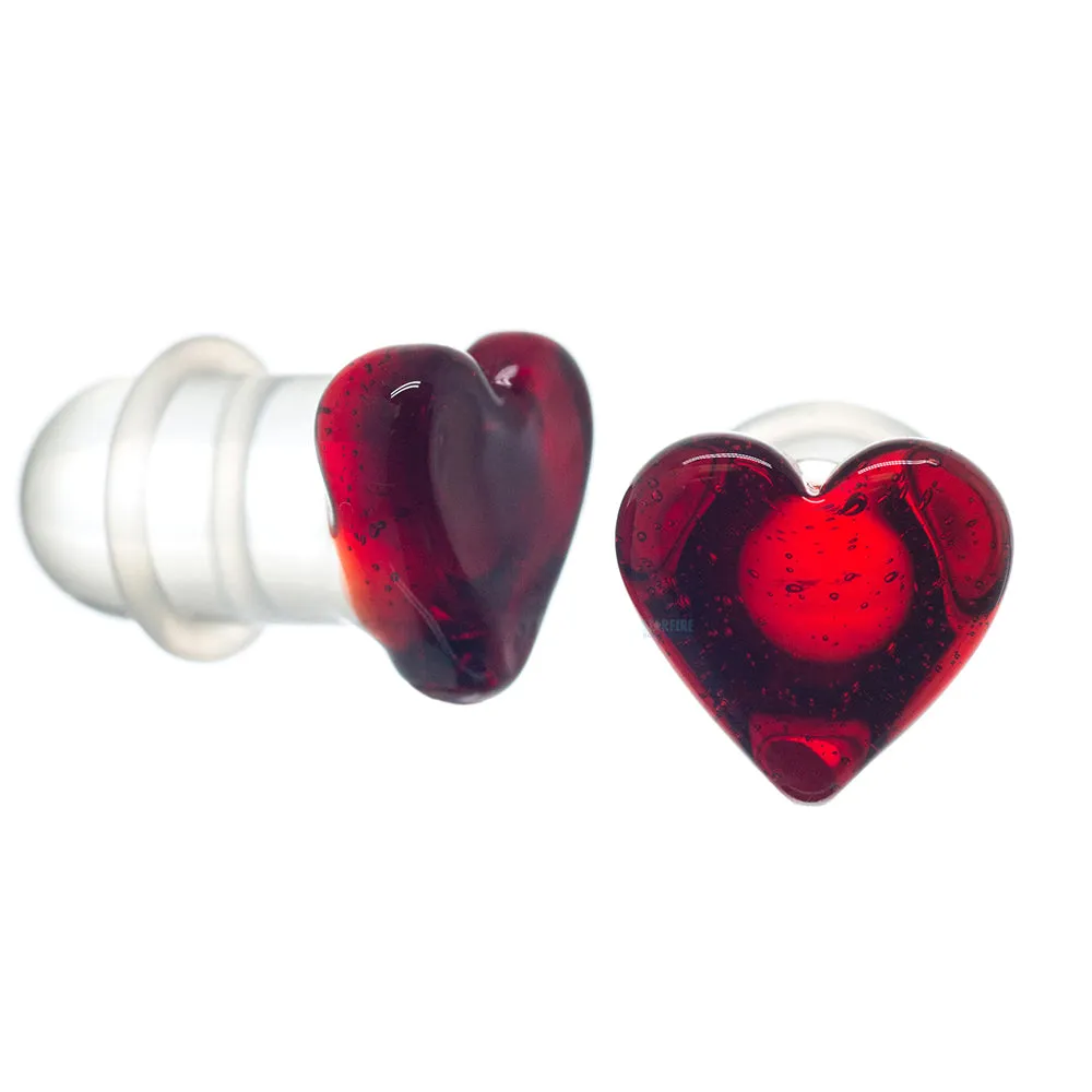 Heart Glass Plugs