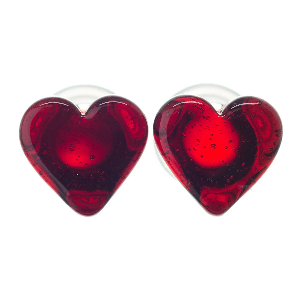 Heart Glass Plugs