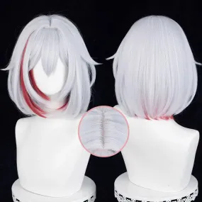 Honaki Star Rail Topaz White with Red Cosplay Wig ON1307