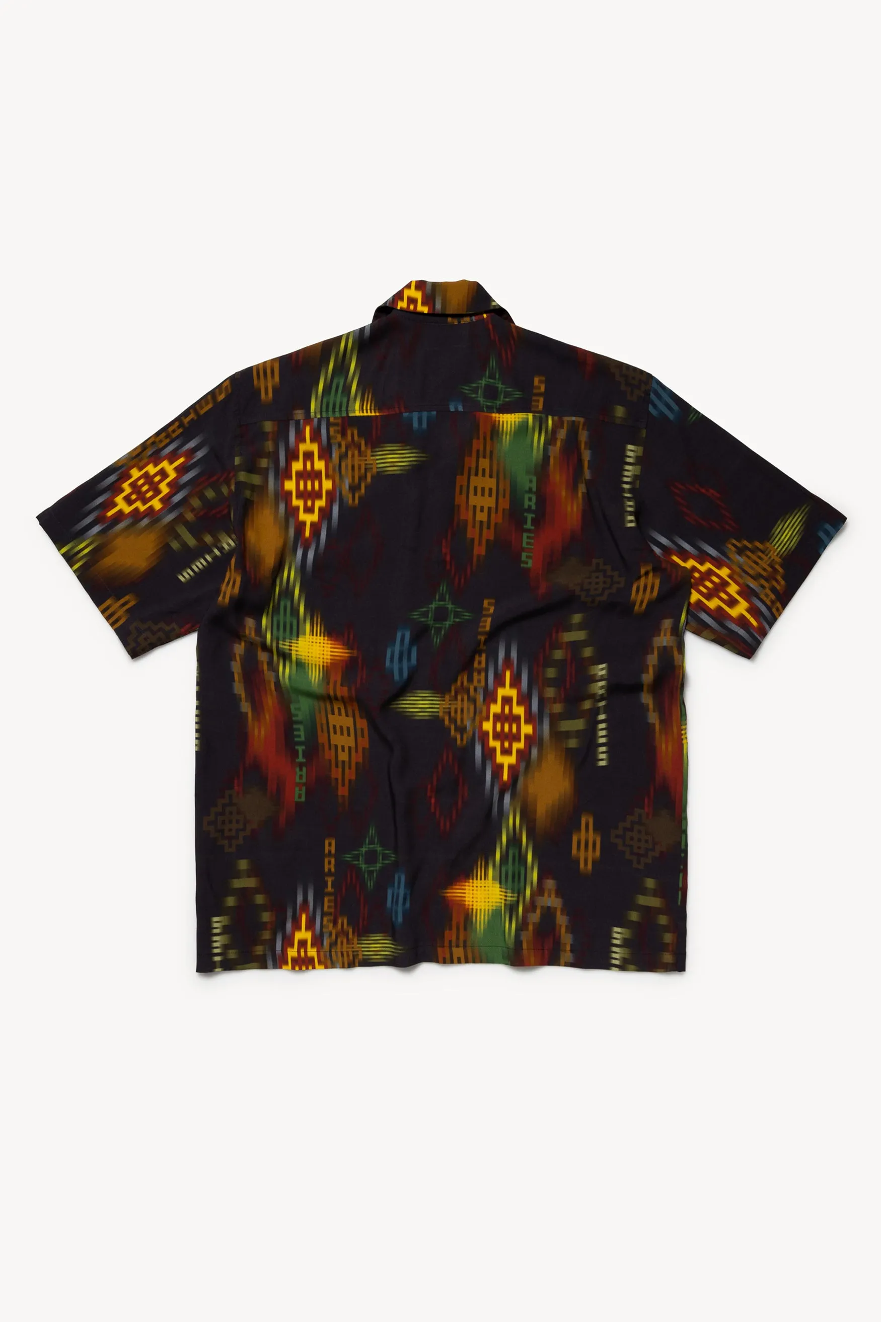 Ikat Print Hawaiian Shirt