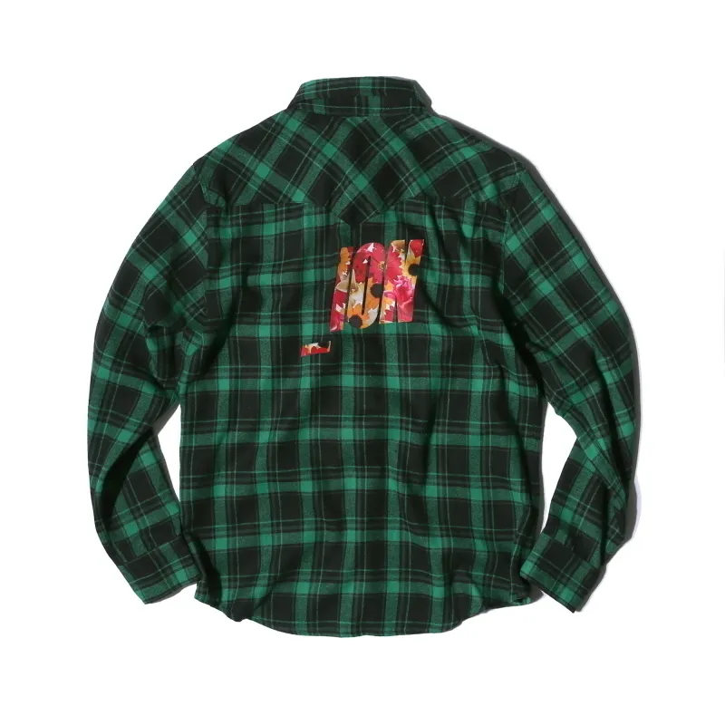 IONSEOUL  |Other Plaid Patterns Unisex Street Style Logo Shirts