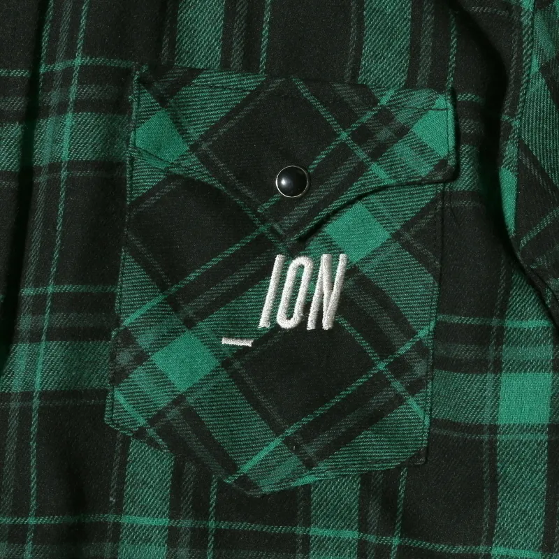 IONSEOUL  |Other Plaid Patterns Unisex Street Style Logo Shirts